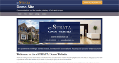 Desktop Screenshot of demo.estrata.ca